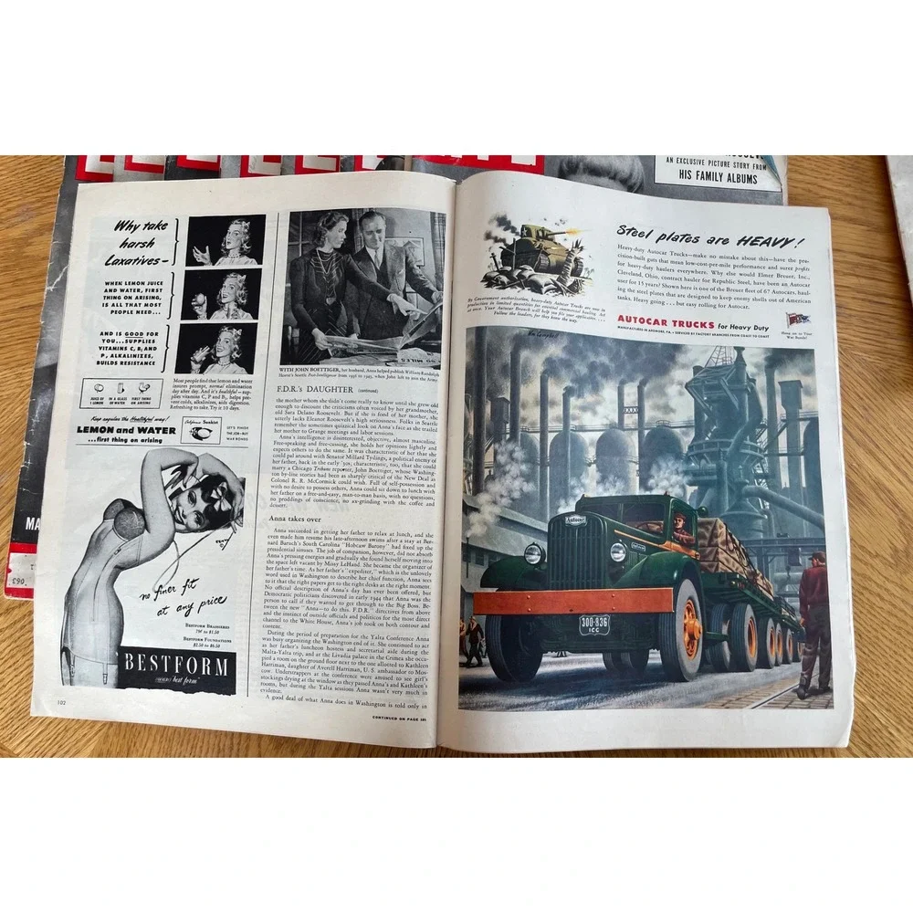 Vintage LIFE Magazine Lot 8 Issues 1940s Debutante Joanne Connelley Schlitz Ads - Picture 7 of 16